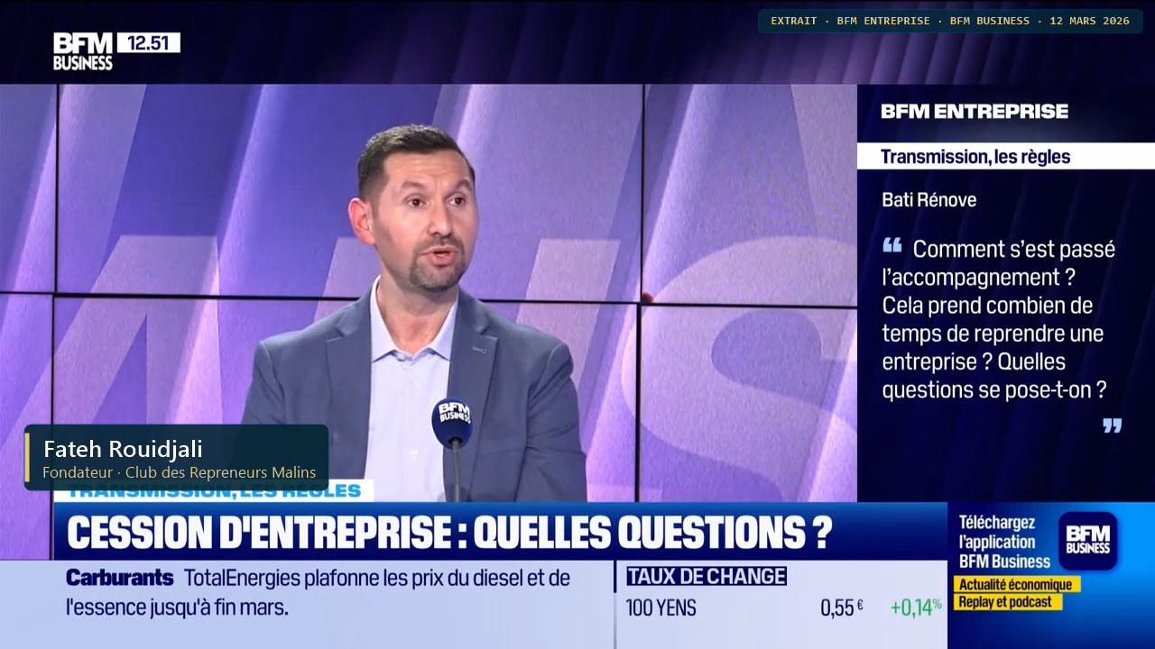 Fateh Rouidjali invité de BFM Entreprise sur BFM Business